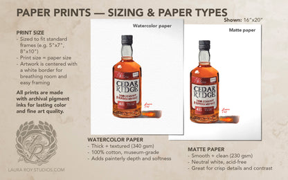 Cedar Ridge Watercolor | Giclée Print