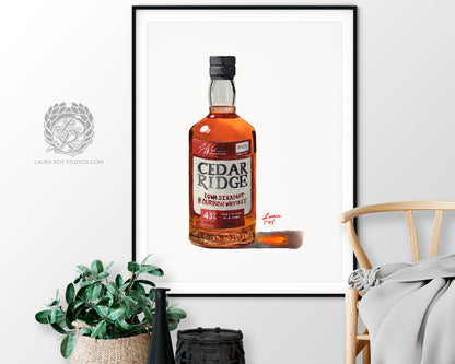 Cedar Ridge Watercolor | Giclée Print