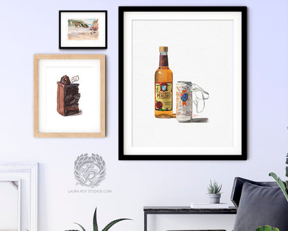 Chicago Handshake Watercolor | Giclée Print