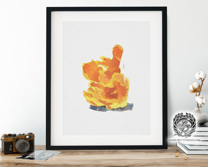 Chicken of the Woods Mushroom Watercolor | Giclée Print