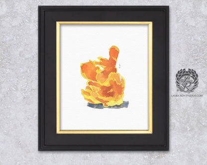 Chicken of the Woods Mushroom Watercolor | Giclée Print