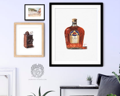 Crown Royal Watercolor | Giclée Print