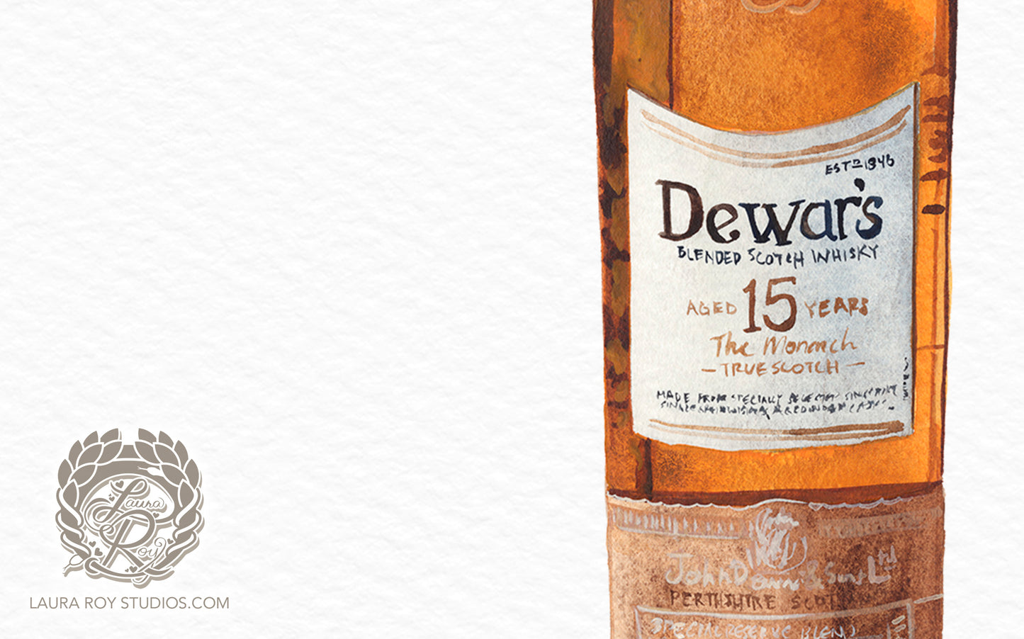 Dewar's 15 Watercolor | Giclée Print
