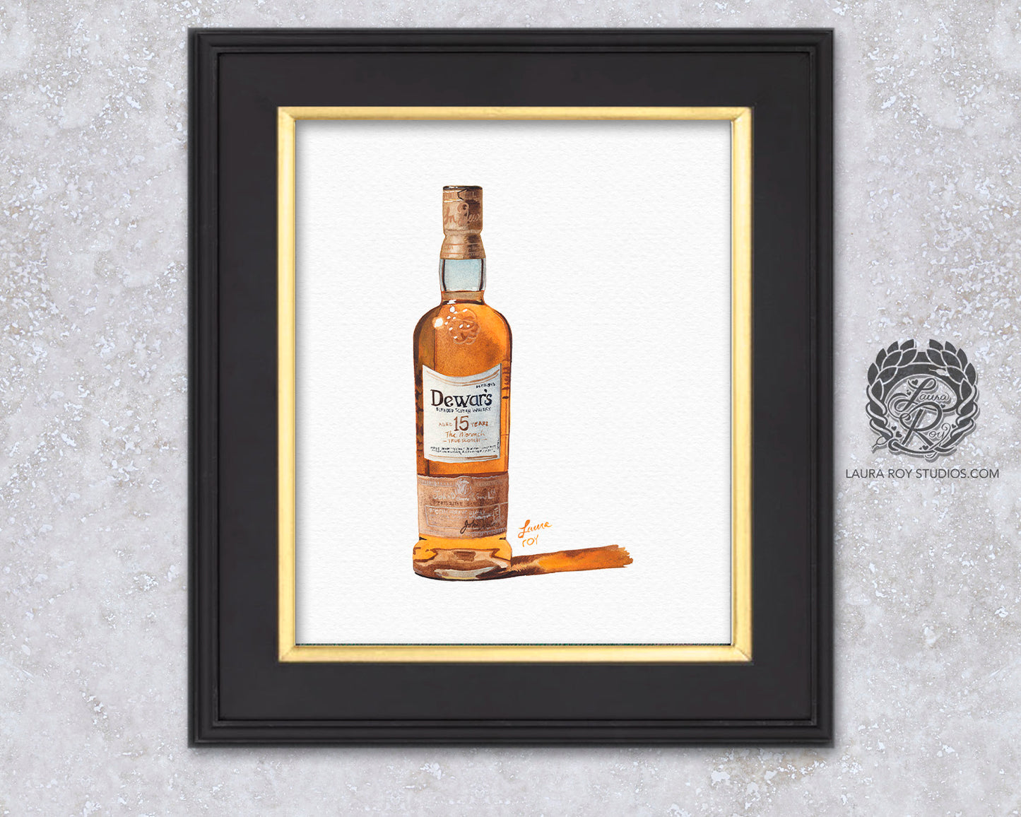 Dewar's 15 Watercolor | Giclée Print