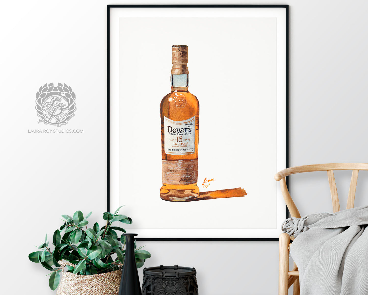 Dewar's 15 Watercolor | Giclée Print