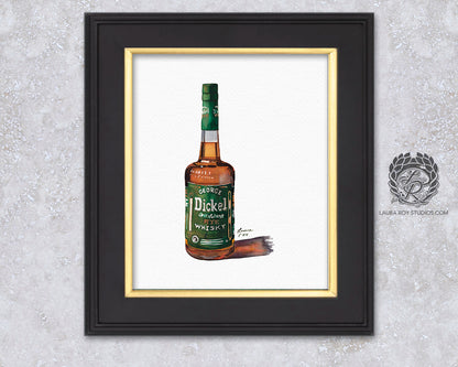 Dickel Rye Watercolor | Giclée Print