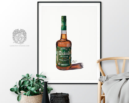 Dickel Rye Watercolor | Giclée Print