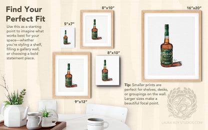 Dickel Rye Watercolor | Giclée Print