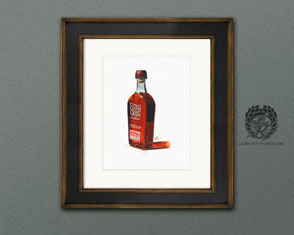 Elijah Craig Watercolor | Giclée Print