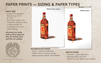 Fireball Watercolor | Giclée Print
