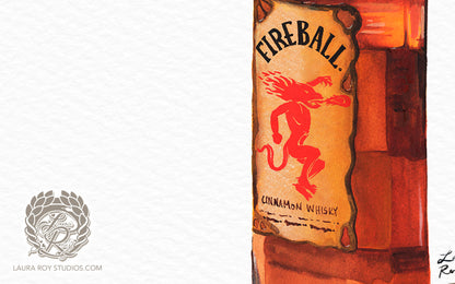 Fireball Watercolor | Giclée Print
