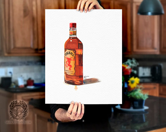 Fireball Watercolor | Giclée Print