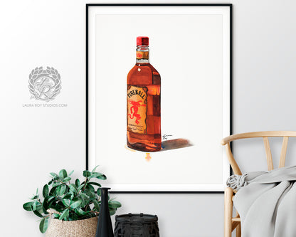 Fireball Watercolor | Giclée Print