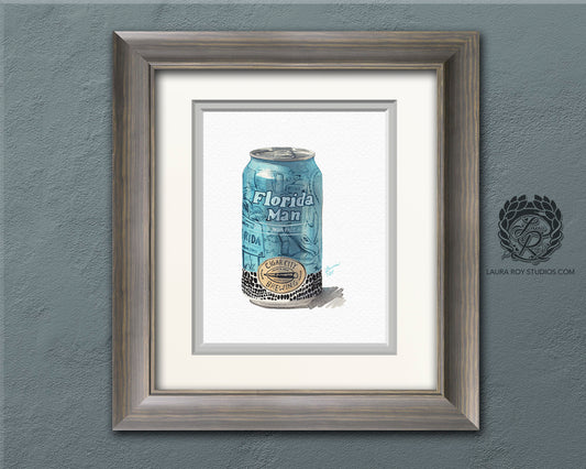 Florida Man Watercolor | Giclée Print