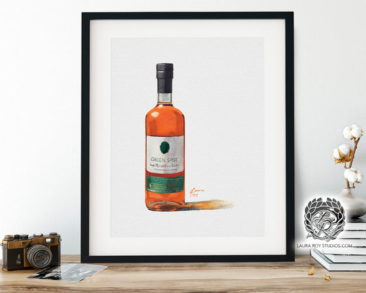 Green Spot Watercolor | Giclée Print