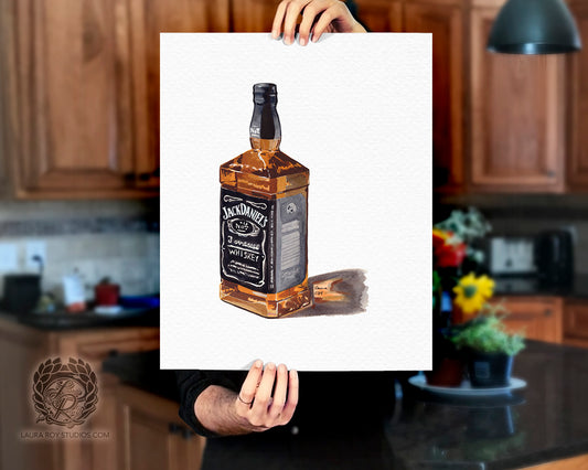 Jack Daniel's No. 7 Watercolor | Giclée Print