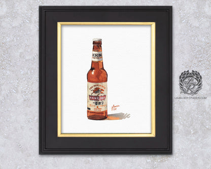 Kirin Ichiban Watercolor | Giclée Print