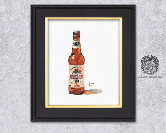 Kirin Ichiban Watercolor | Giclée Print