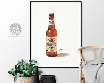 Kirin Ichiban Watercolor | Giclée Print