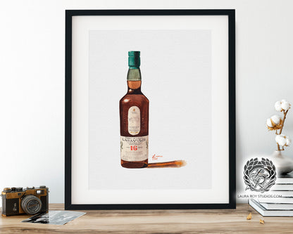 Lagavulin 16 Watercolor | Giclée Print