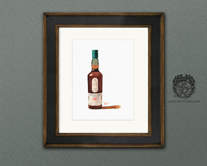 Lagavulin 16 Watercolor | Giclée Print