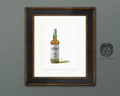 Laphroaig 10 Watercolor | Giclée Print