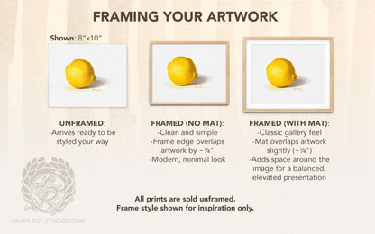 Lemon Watercolor | Giclée Print