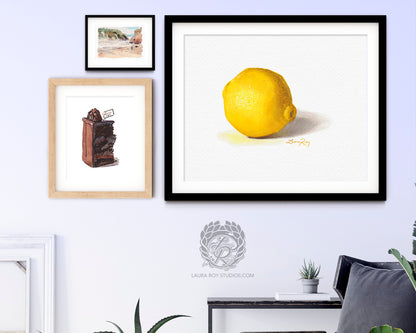 Lemon Watercolor | Giclée Print