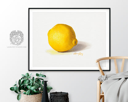 Lemon Watercolor | Giclée Print