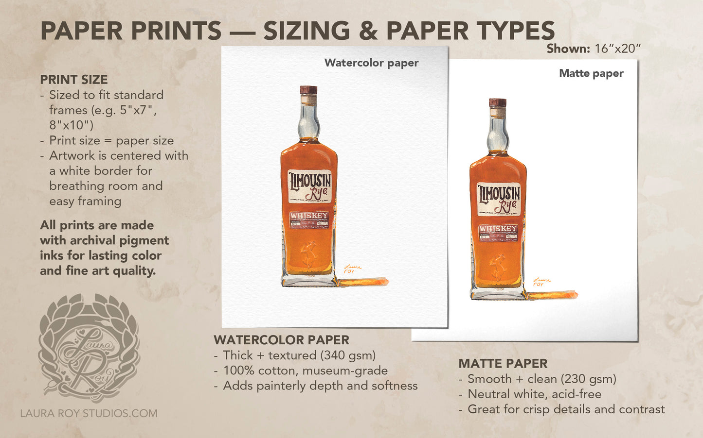 Limousin Rye Watercolor | Giclée Print