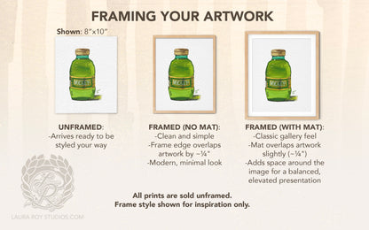 Mickey's Malt Liquor Watercolor | Giclée Print