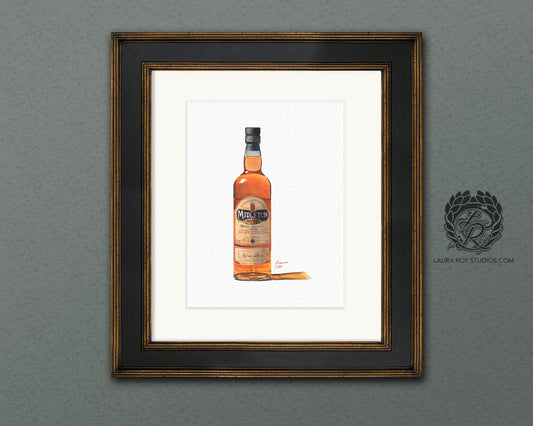 Watercolor Midleton Very Rare Irish Whiskey Bottle Giclée Print