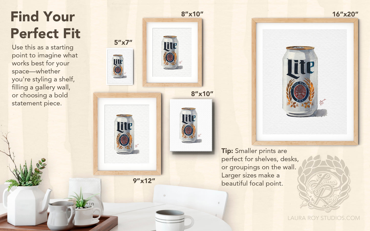 Miller Lite Watercolor | Giclée Print