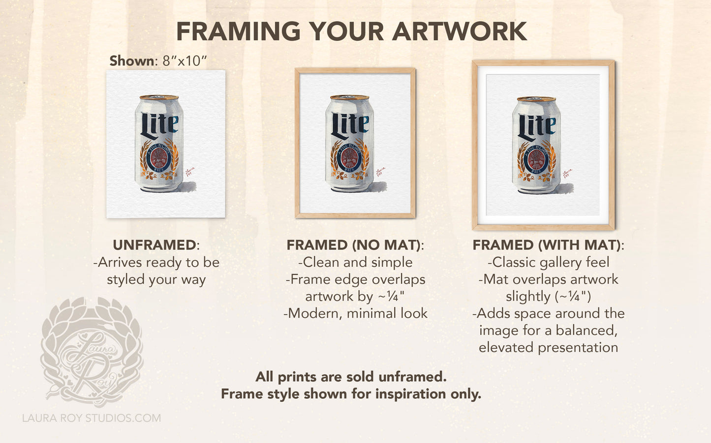 Miller Lite Watercolor | Giclée Print