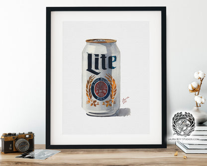 Miller Lite Watercolor | Giclée Print