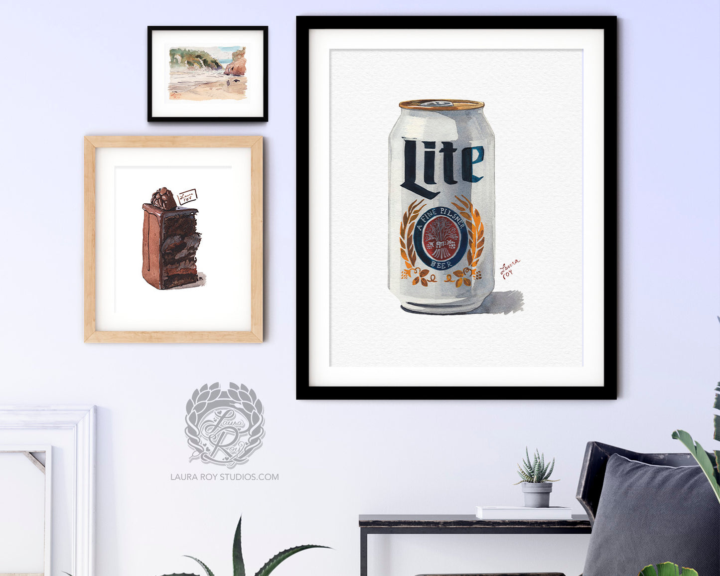 Miller Lite Watercolor | Giclée Print