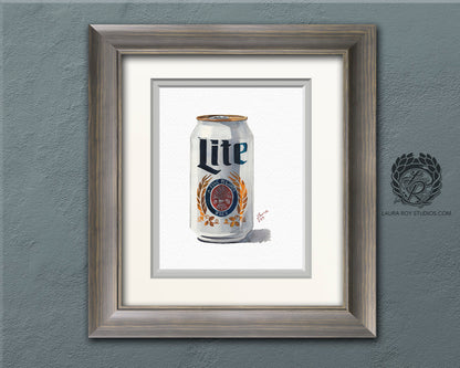 Miller Lite Watercolor | Giclée Print