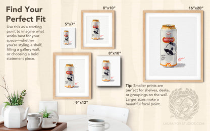 Natty Boh Watercolor | Giclée Print