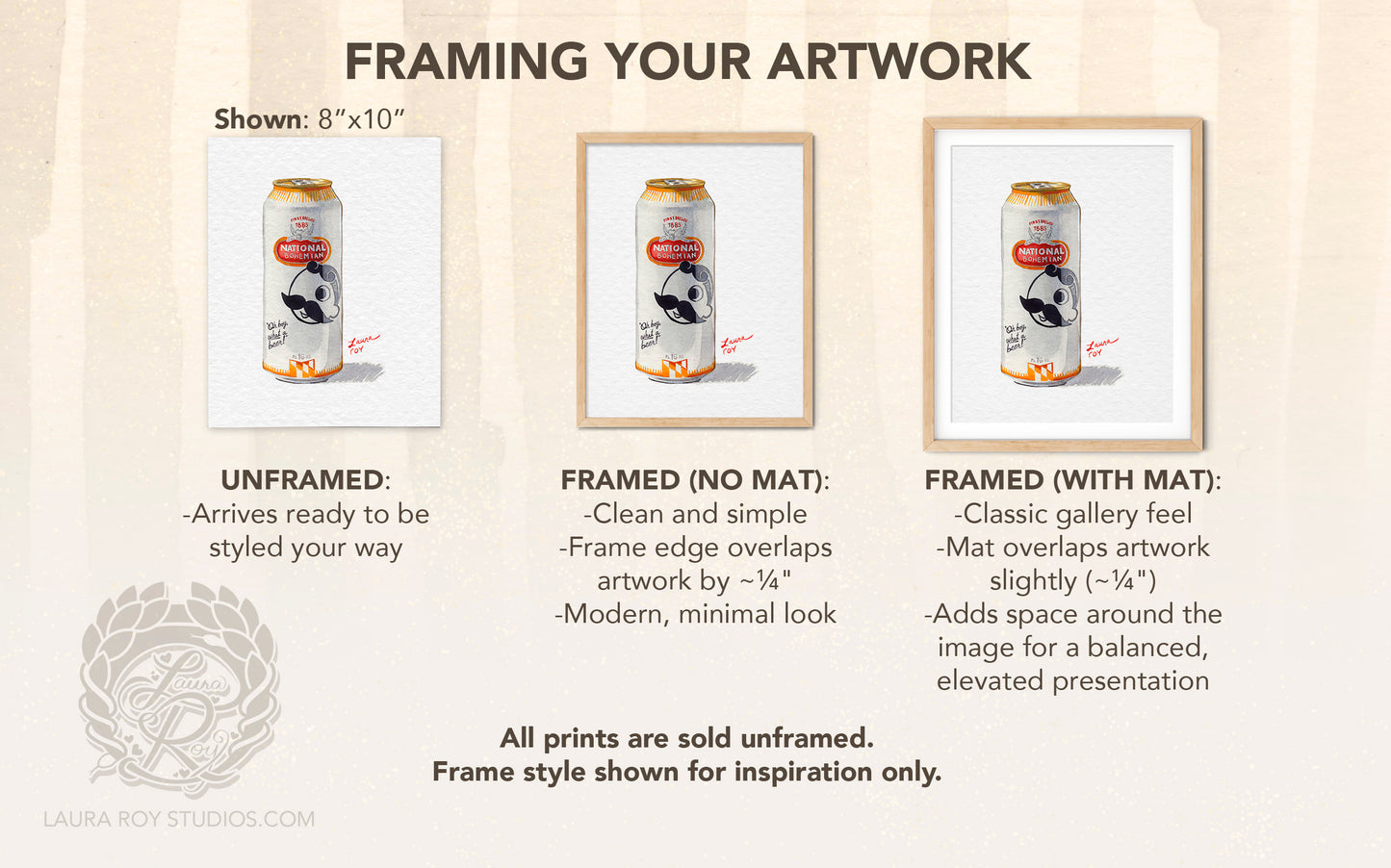 Natty Boh Watercolor | Giclée Print