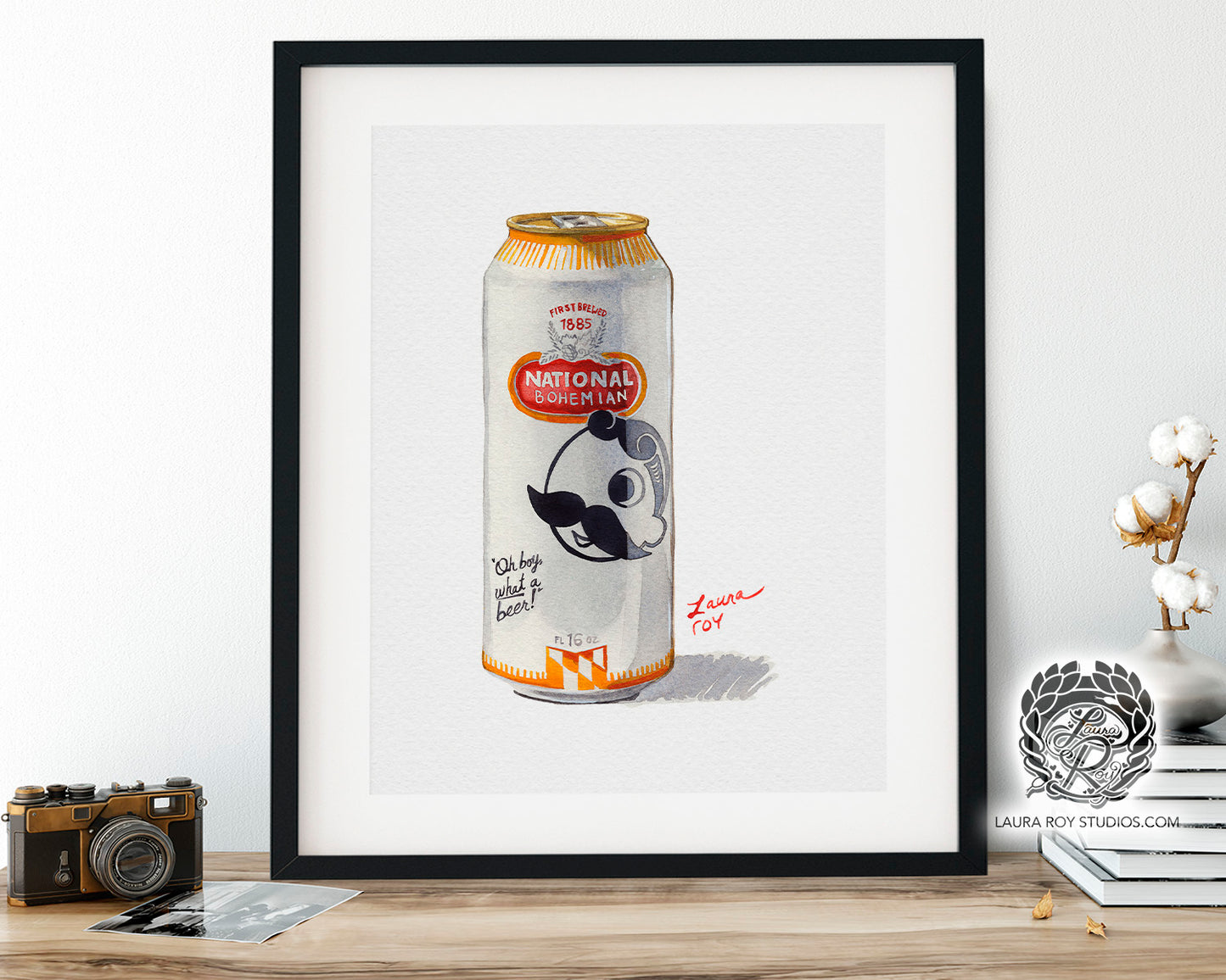 Natty Boh Watercolor | Giclée Print