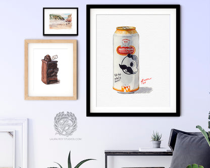 Natty Boh Watercolor | Giclée Print