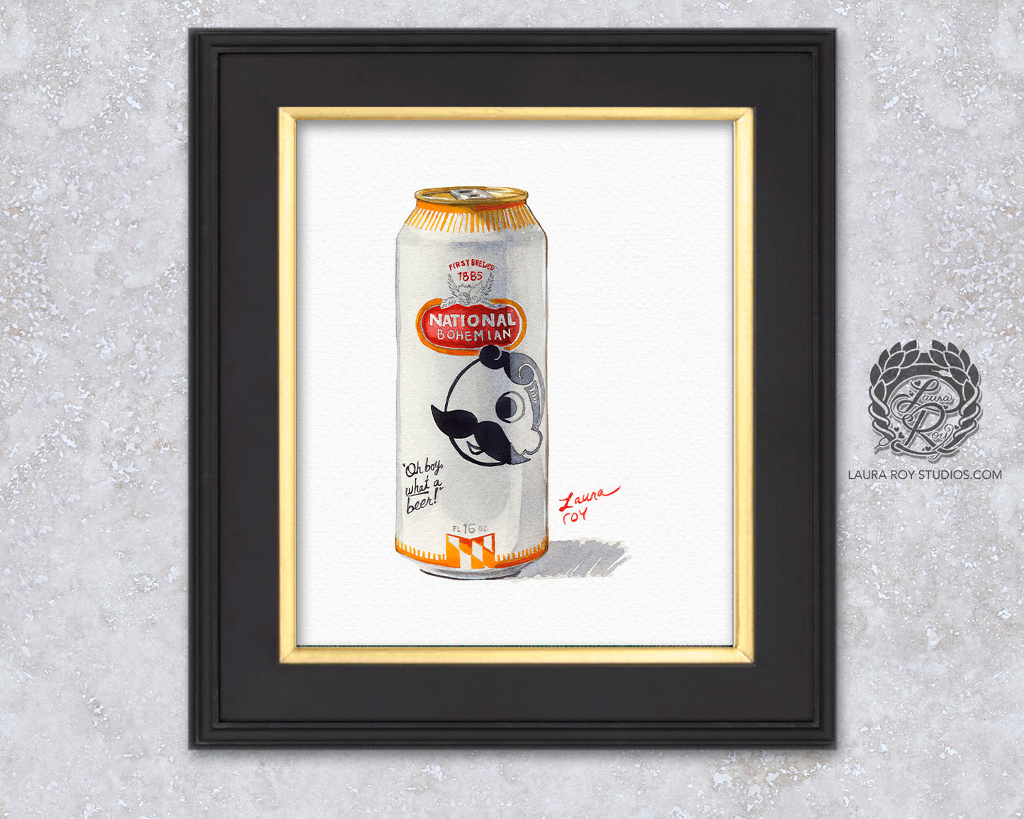 Natty Boh Watercolor | Giclée Print