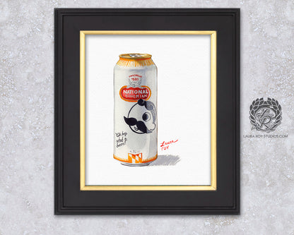 Natty Boh Watercolor | Giclée Print