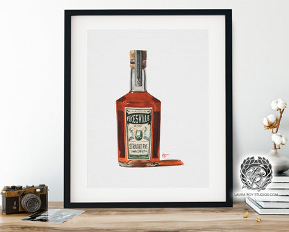 Pikesville Rye Watercolor | Giclée Print