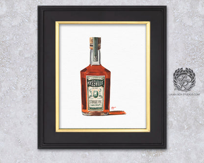 Pikesville Rye Watercolor | Giclée Print
