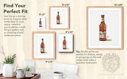Pilsner Urquell Watercolor | Giclée Print