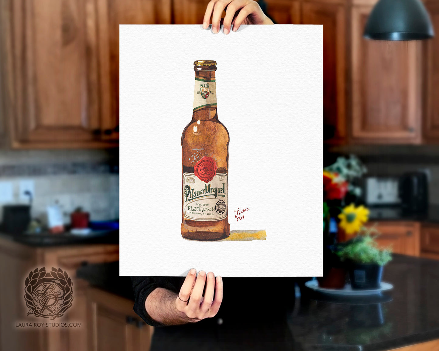 Pilsner Urquell Watercolor | Giclée Print