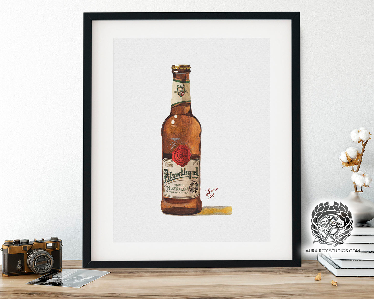 Pilsner Urquell Watercolor | Giclée Print