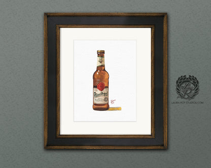 Pilsner Urquell Watercolor | Giclée Print