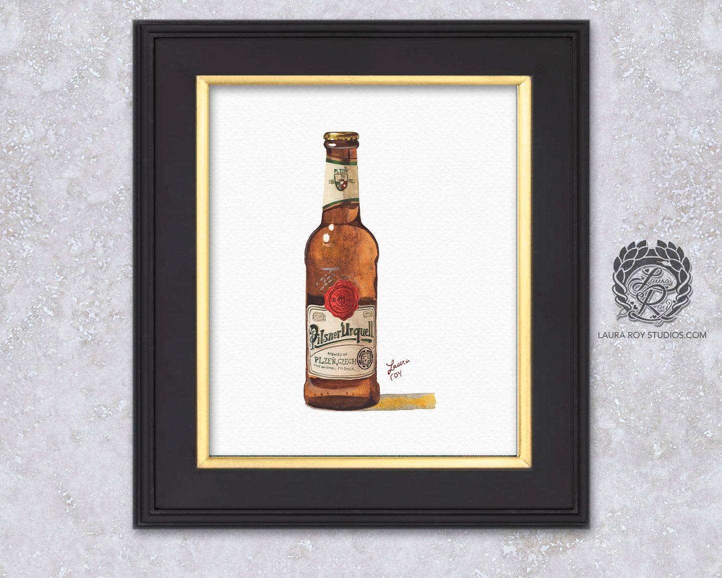 Pilsner Urquell Watercolor | Giclée Print